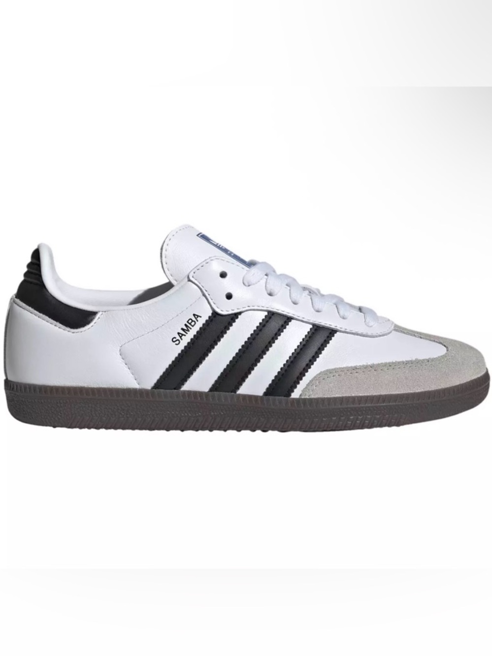 adidas Samba White Black Gray Low-Profile Sneakers